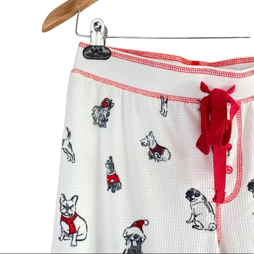 NWT PJ Salvage Henley Flannel Holiday Dog Jogger Lounge Pants Pajama Bottoms S